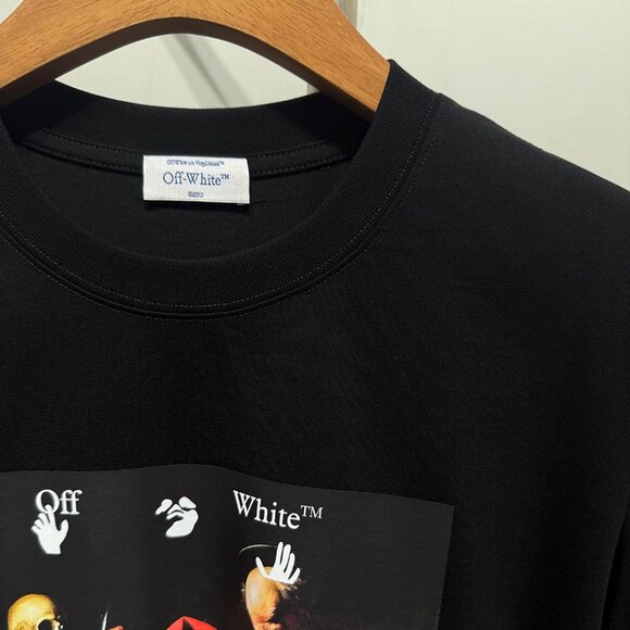 Off-White Slim-Fit Caravaggio Black T-Shirt - Picture 3 of 7